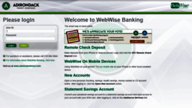 What Webwisebanking.com website looked like in 2021 (3 years ago)