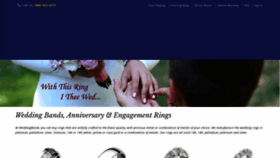 What Weddingbands.com website looked like in 2021 (3 years ago)