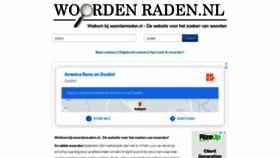 What Woordenraden.nl website looked like in 2021 (2 years ago)