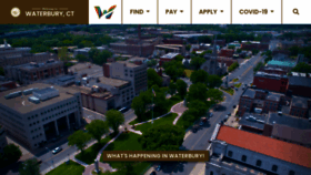What Waterburyct.org website looked like in 2021 (4 years ago)