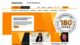 What Wesleyan.co.uk website looked like in 2021 (3 years ago)