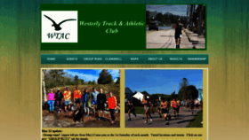 What Westerlytrackclub.org website looked like in 2021 (3 years ago)