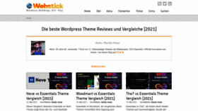 What Webstick.ch website looked like in 2021 (3 years ago)