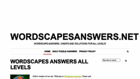 What Wordscapesanswers.net website looked like in 2021 (2 years ago)