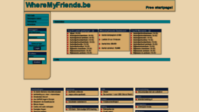 What Wheremyfriends.be website looked like in 2021 (2 years ago)