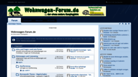 What Wohnwagen-forum.de website looked like in 2021 (2 years ago)