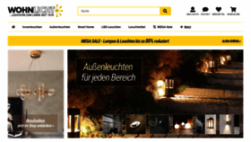 What Wohnlicht.com website looked like in 2021 (2 years ago)