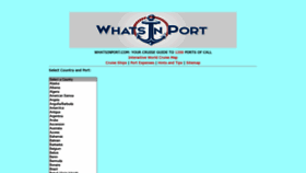 What Whatsinport.com website looked like in 2021 (2 years ago)