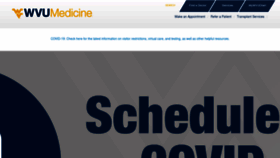 What Wvumedicine.org website looked like in 2021 (2 years ago)