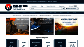 What Wildfiresports.com.au website looked like in 2021 (2 years ago)