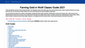 What Wowgold.hk website looked like in 2021 (2 years ago)