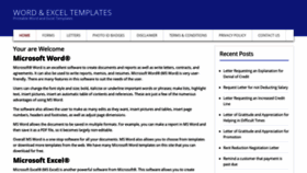 What Wordexceltemplates.com website looked like in 2021 (2 years ago)