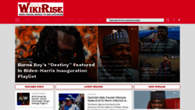 What Wikirise.com website looked like in 2021 (2 years ago)