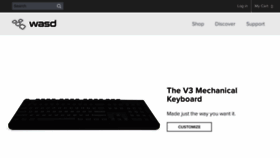 What Wasdkeyboards.com website looked like in 2021 (2 years ago)