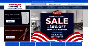 What Wholesalecabinets.us website looked like in 2021 (2 years ago)