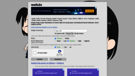 What Waifu2x.udp.jp website looked like in 2021 (2 years ago)