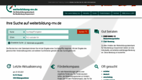 What Weiterbildung-mv.de website looked like in 2021 (2 years ago)