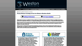 What Westondistancelearning.com website looked like in 2021 (2 years ago)