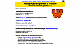 What Waxing-hauptwache.de website looked like in 2021 (2 years ago)