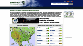 What Weather-forecast.com website looked like in 2021 (2 years ago)