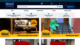 What Wickes.co.uk website looked like in 2021 (2 years ago)