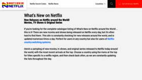 What Whatsnewonnetflix.com website looked like in 2021 (2 years ago)