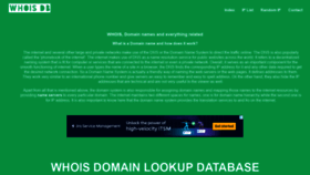 What Whoislookupdb.com website looked like in 2021 (2 years ago)