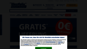 What Westfalia.de website looked like in 2021 (2 years ago)