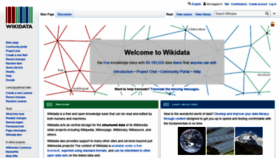 What Wikidata.org website looked like in 2021 (2 years ago)
