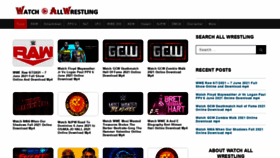What Watchallwrestling.com website looked like in 2021 (2 years ago)
