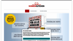 What Wunschgutschein.de website looked like in 2021 (2 years ago)