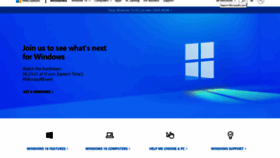 What Windows.com website looked like in 2021 (2 years ago)