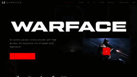 What Warface.com website looked like in 2021 (2 years ago)