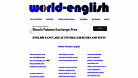 What World-english.org website looked like in 2021 (2 years ago)