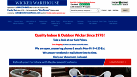 What Wickerwarehouse.com website looked like in 2021 (2 years ago)