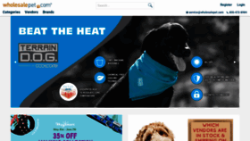 What Wholesalepet.com website looked like in 2021 (2 years ago)
