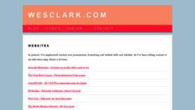 What Wesclark.com website looked like in 2021 (2 years ago)