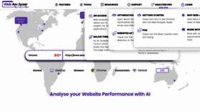 What Webanalyzer.io website looked like in 2021 (2 years ago)