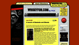 What Whiskyfun.com website looked like in 2021 (2 years ago)