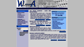 What Wa.cz website looked like in 2021 (2 years ago)