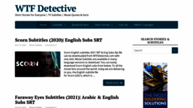 What Wtfdetective.com website looked like in 2021 (2 years ago)