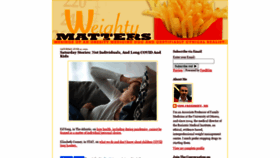 What Weightymatters.ca website looked like in 2021 (2 years ago)