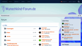 What Wunschkind-forum.de website looked like in 2021 (2 years ago)