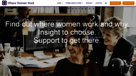 What Wherewomenwork.com website looked like in 2021 (2 years ago)