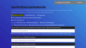What Wpsandbox.net website looked like in 2021 (4 years ago)