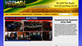 What Wiemanauction.com website looked like in 2021 (2 years ago)