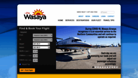 What Wasaya.com website looked like in 2021 (2 years ago)