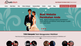 What Webnikah.com website looked like in 2021 (2 years ago)