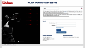 What Wilsonb2b.com website looked like in 2021 (2 years ago)