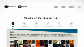 What Worldapart.co.jp website looked like in 2021 (4 years ago)
